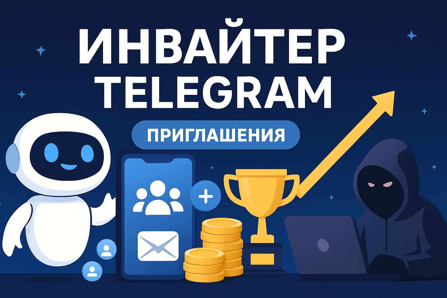 Инвайтер Telegram: приглашение пользователей в группу