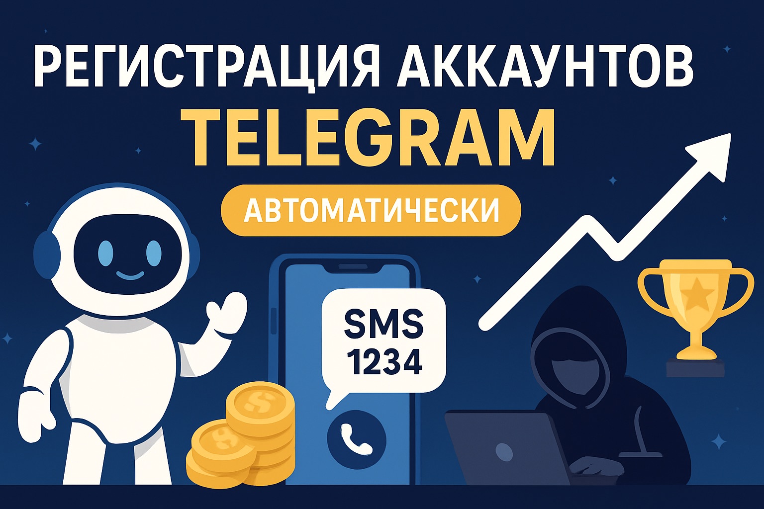 Регистрация аккаунтов Telegram вручную и через авторегистрацию